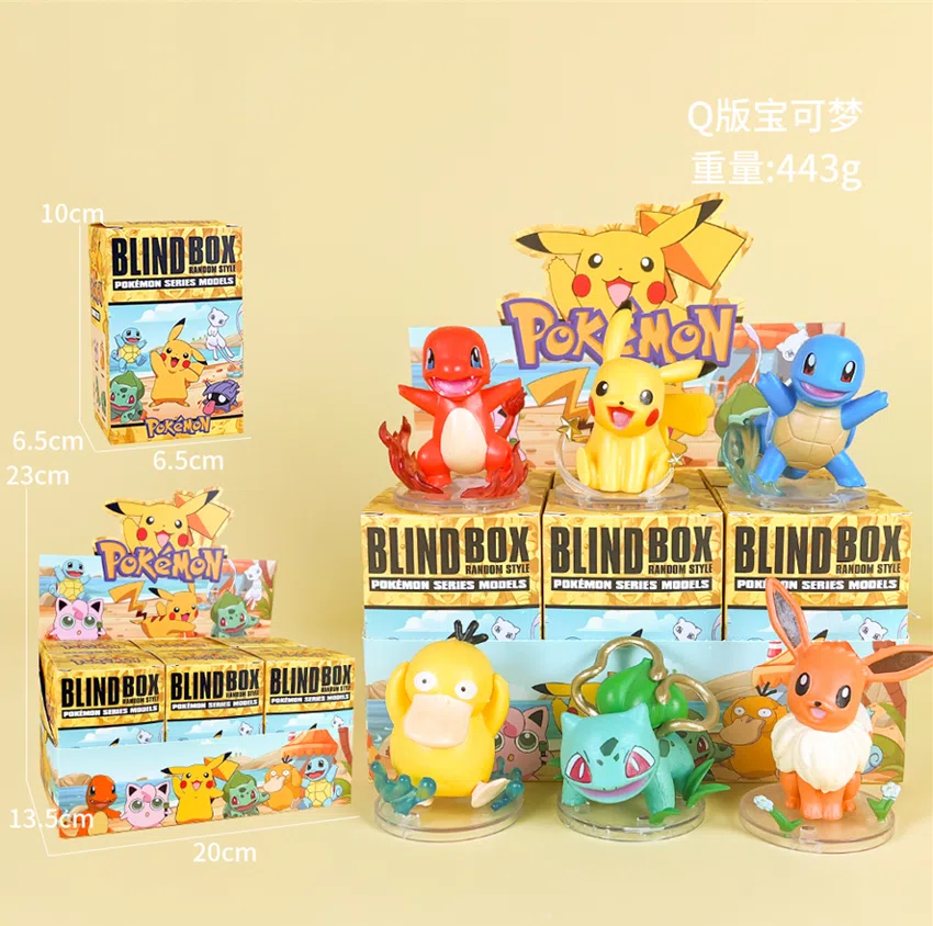 Pikachu Pokémon Figure 2nd Generation Pokémon 6pcs