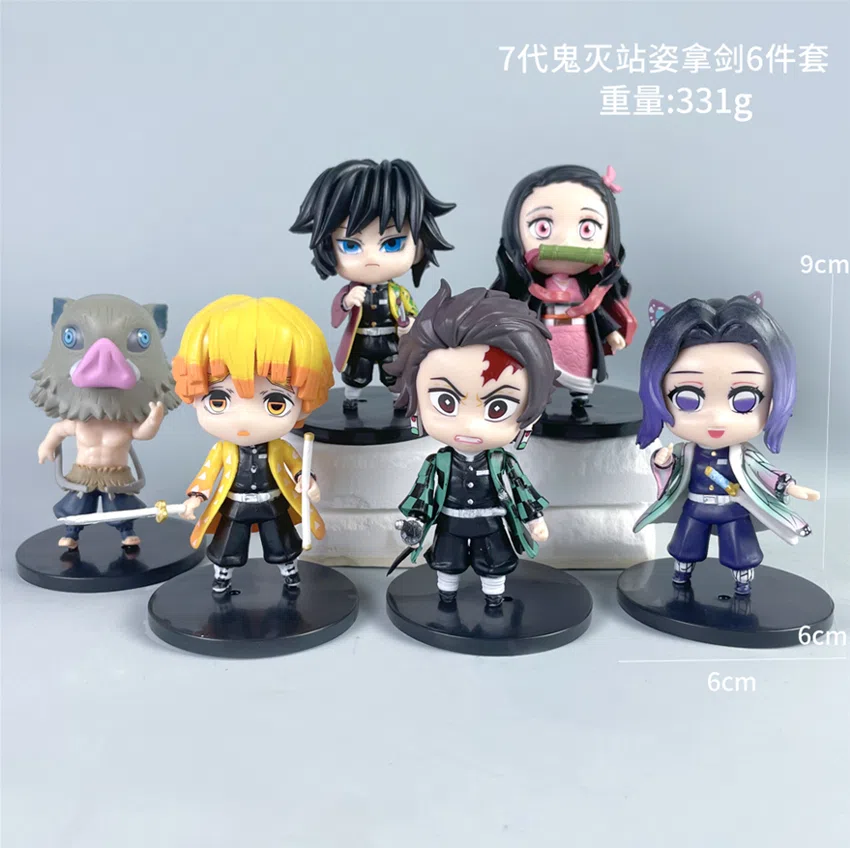 Demon Slayer figure 7th generation Demon Slayer standing position sword 6 models