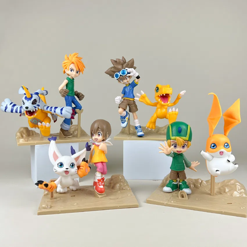 Pikachu Pokémon Figurines Digimon 4 Pieces