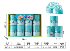 8 Christmas Rainbow Rings