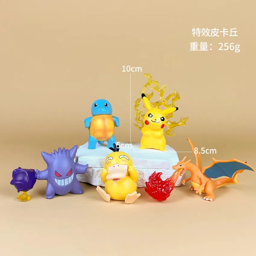Pikachu Pokémon Figurines Special Effect Pikachu 5 Pieces