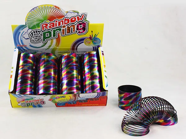 No. 2 polka dot holographic rainbow rings