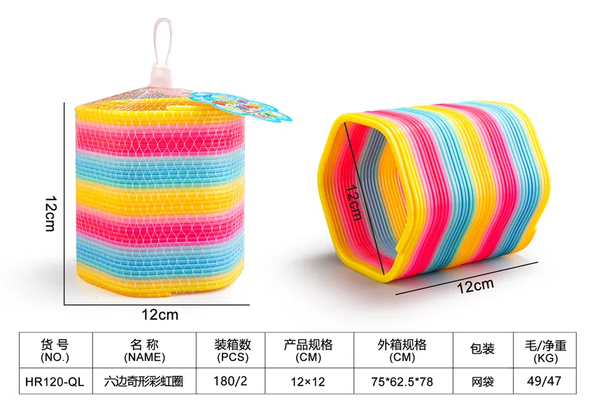 Hexagon Strange-Shaped Rainbow Ring