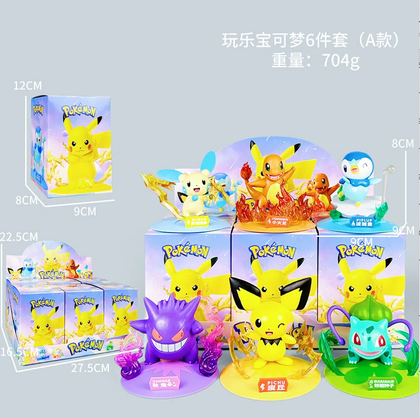 Pikachu Pokémon Figure Fun Pokémon Group A 6pcs