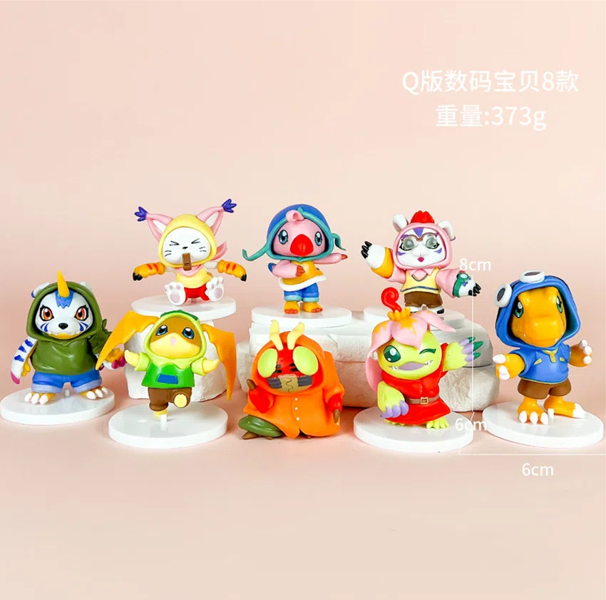 Digimon Figurines First Generation Q Version 8 Pieces