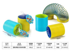 Blue-Green / Yellow-Blue Two-Color Rainbow Ring