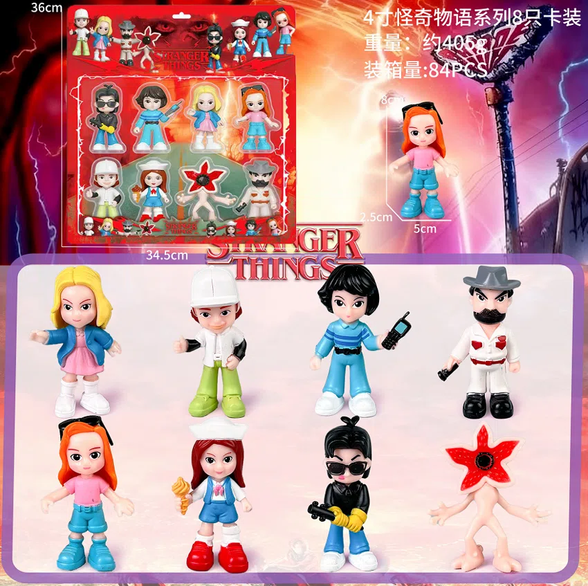 Stranger Things Figurine Season 5 Standing Pose Window Box 8 Types