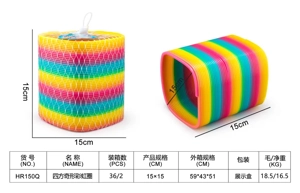 Square Strange-Shaped Rainbow Ring