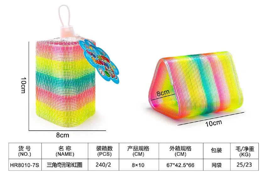 Triangle Gold Powder Strange-Shaped Rainbow Ring