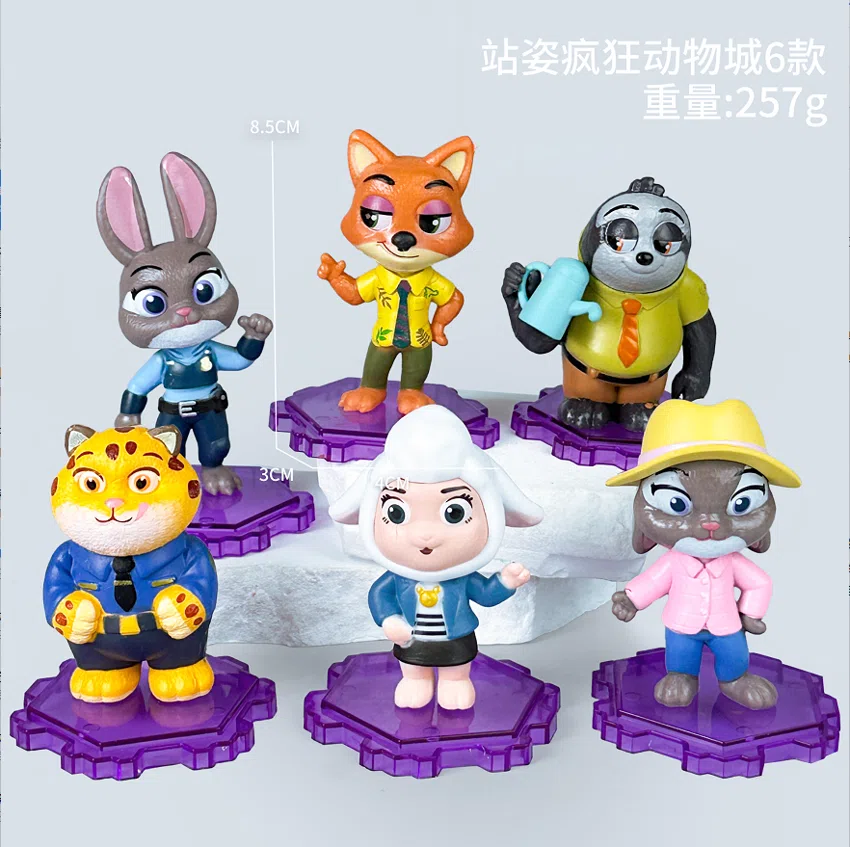 Disney Figurines Standing Zootopia 6 Types