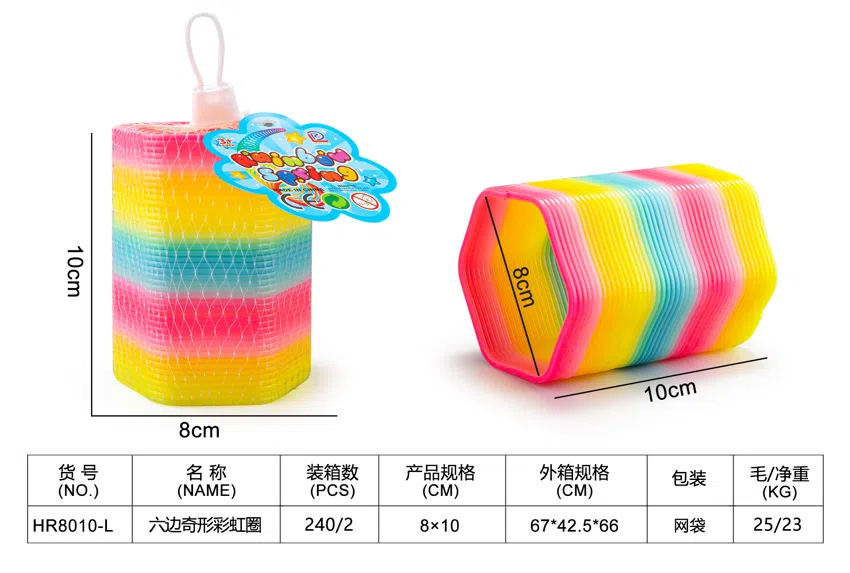 Hexagon Strange-Shaped Rainbow Ring