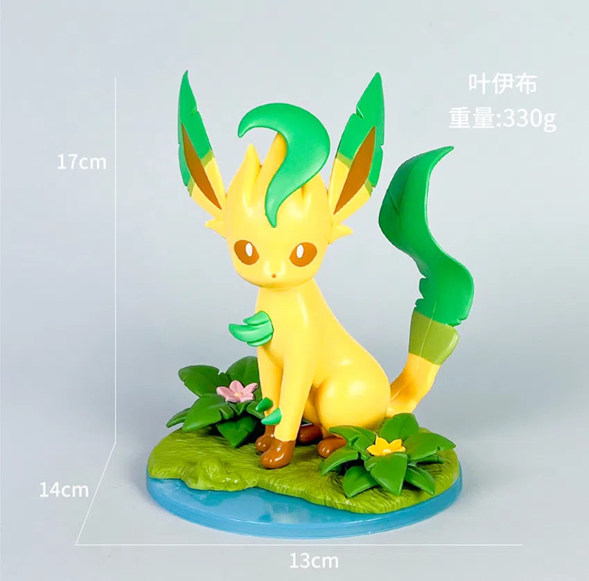 Pikachu Pokémon Figurines Leaf Eevee