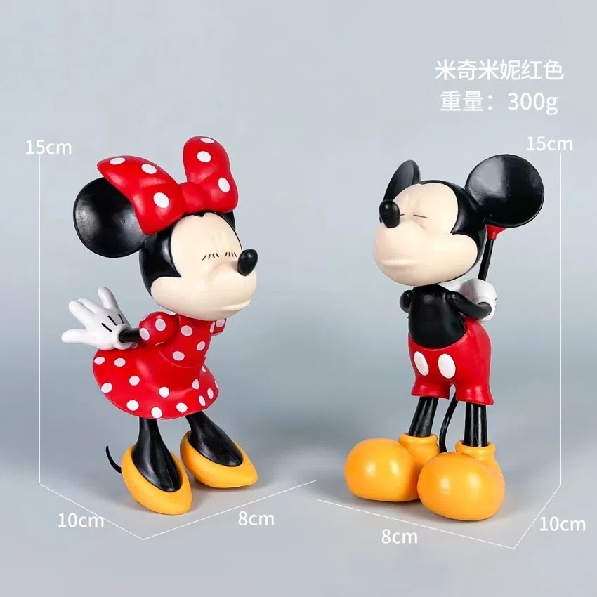 Disney Figurines Mickey and Minnie Red