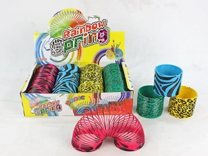 12 4-style animal pattern rainbow rings