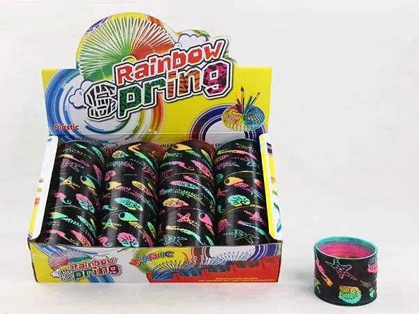 12 Map Print Rainbow Rings