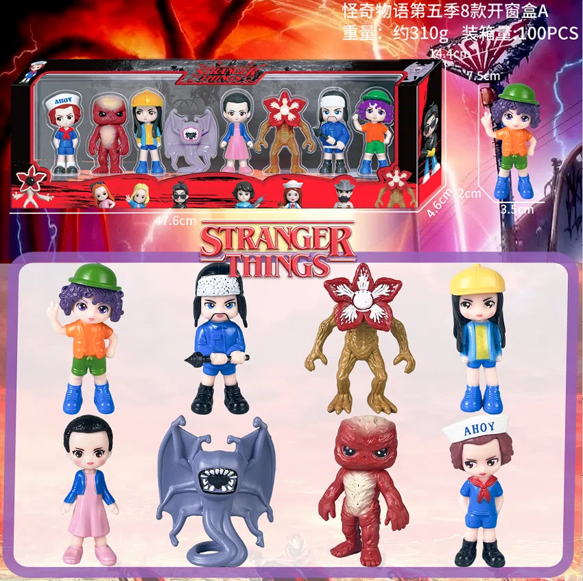 Stranger Things Figurine Season 5 Standing Pose Window Box 8 Types