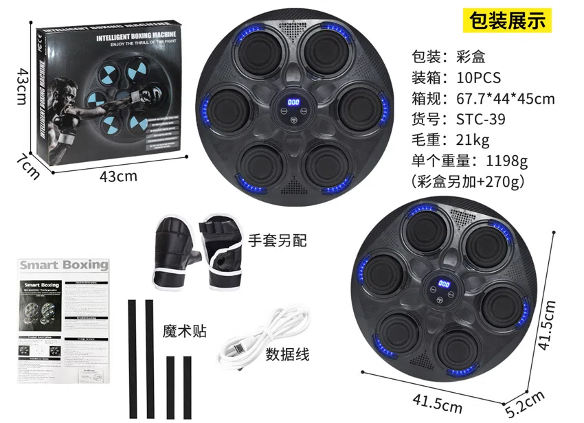 Large Circle Boxing Target with Light Version