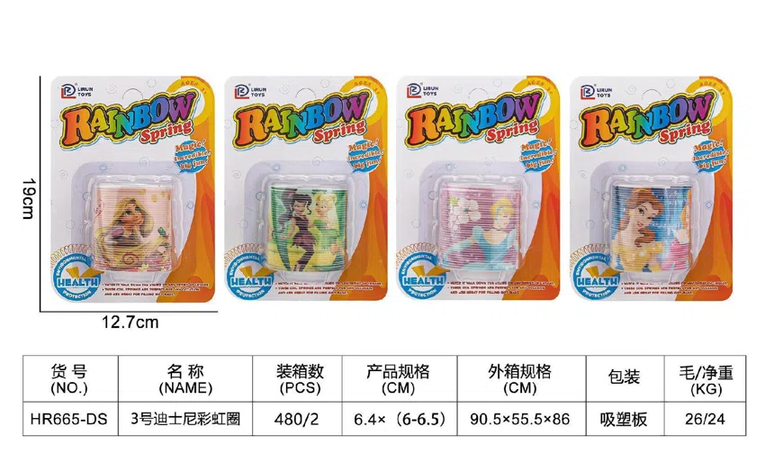 No. 3 Suction Plate Disney Rainbow Ring