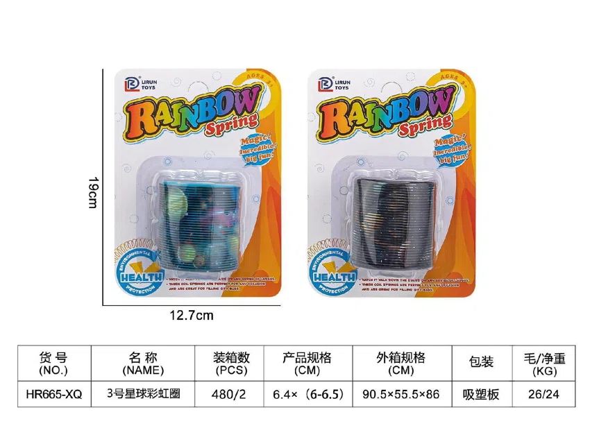 No. 3 Suction Plate Planet Rainbow Ring