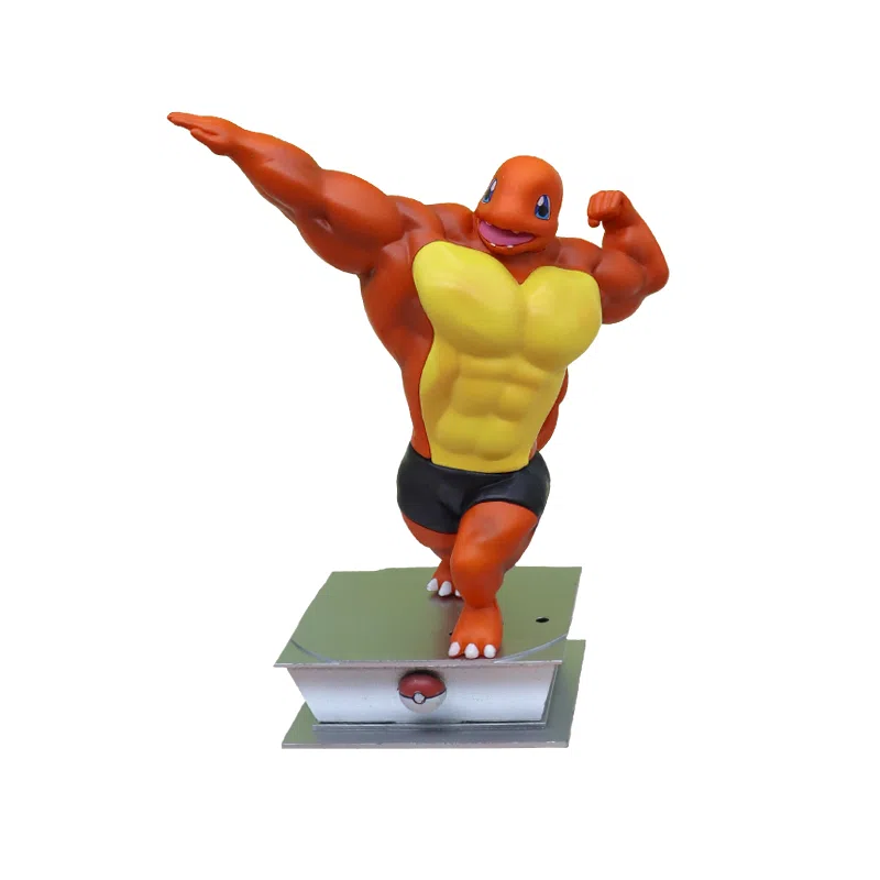 Pikachu Pokémon Figurines Muscular Charmander Figurine