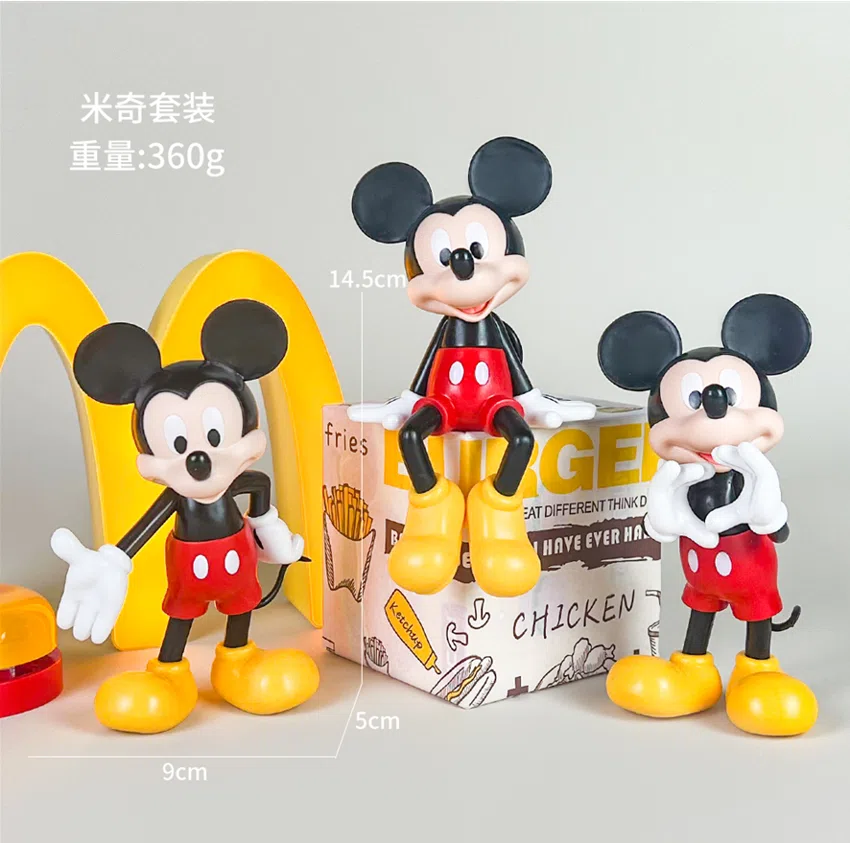 Disney Figurines Large Mickey Set 3 Types