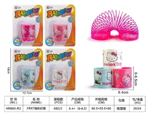 No. 3 Suction Plate Hello Kitty Rainbow Ring