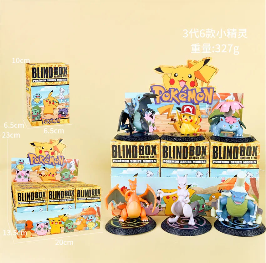 Pikachu Pokémon Figure 3rd Generation Pokémon 6pcs