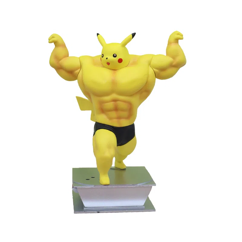 Pikachu Pokémon Figurines Muscular Pikachu Figurine