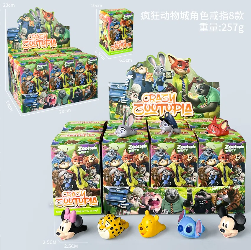 Disney Figurines Zootopia Character Rings 8 Types
