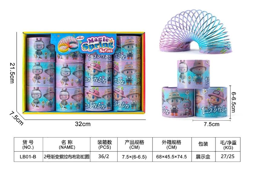 No. 2 Gradient Purple Labubu Rainbow Ring