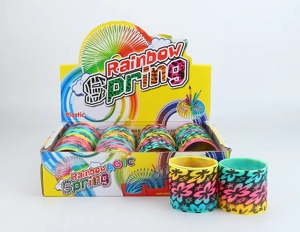 12 Dot Print Rainbow Rings