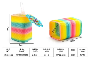 Square Strange-Shaped Rainbow Ring