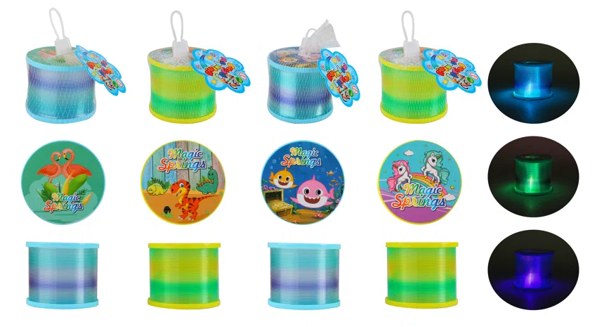 Number 2 Light Double-Cover Rainbow Ring