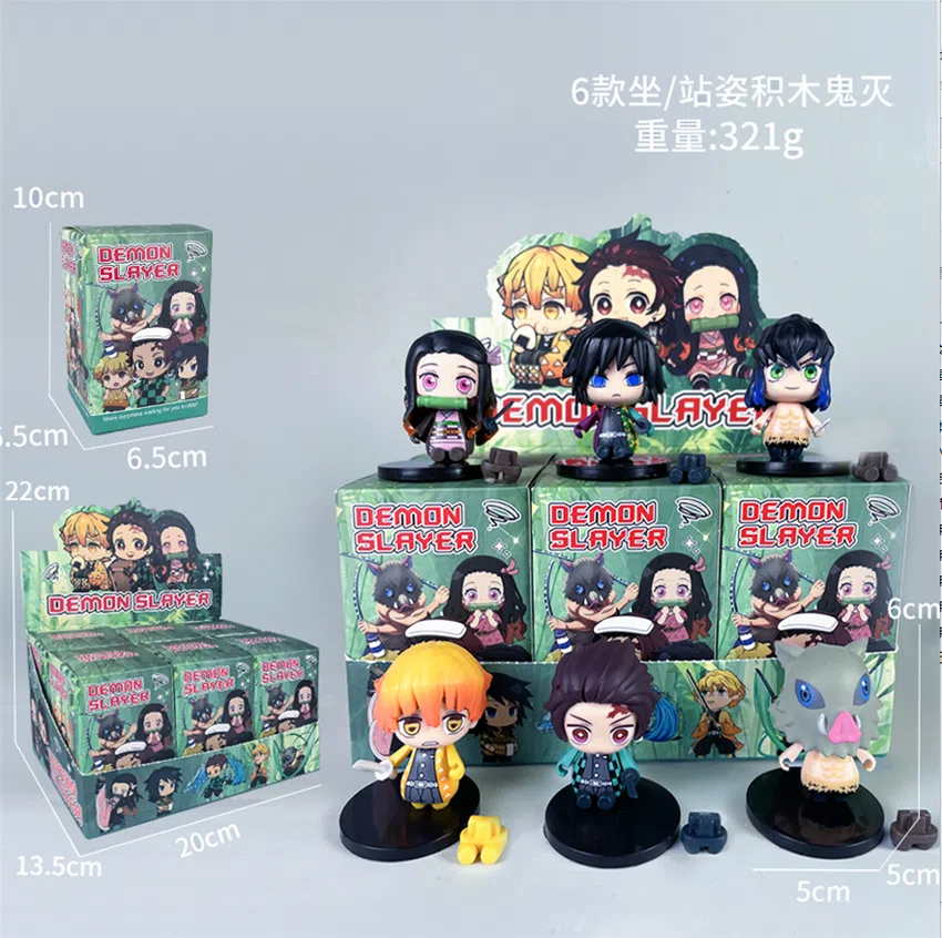 Demon Slayer figure standing building block Demon Slayer 6 models