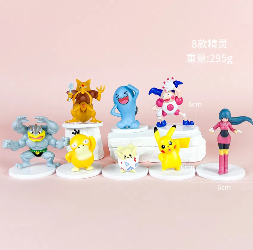 Pikachu Pokémon Figurines Pokémon 8 Pieces