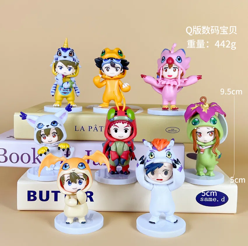 Digimon Figurines Third Generation Q Version 8 Pieces