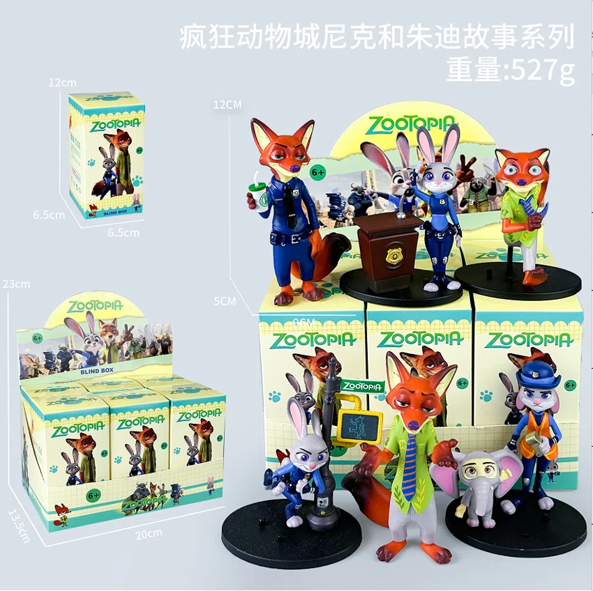 Disney Figurines Zootopia Nick and Judy Story Series 6 Types