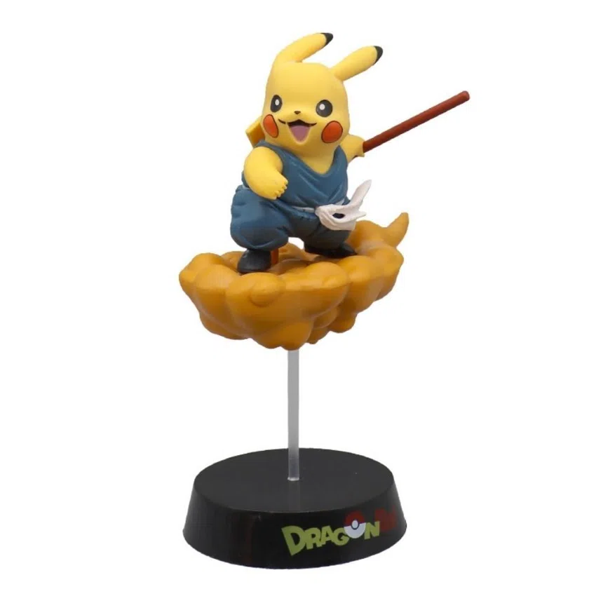 Pikachu Pokémon Figurines Goku Pikachu Blue Outfit