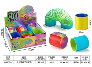 Large 3-style two-color rainbow rings