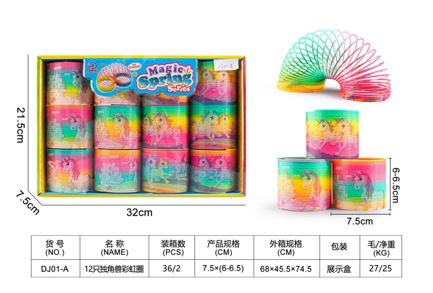 12 Unicorn Rainbow Rings