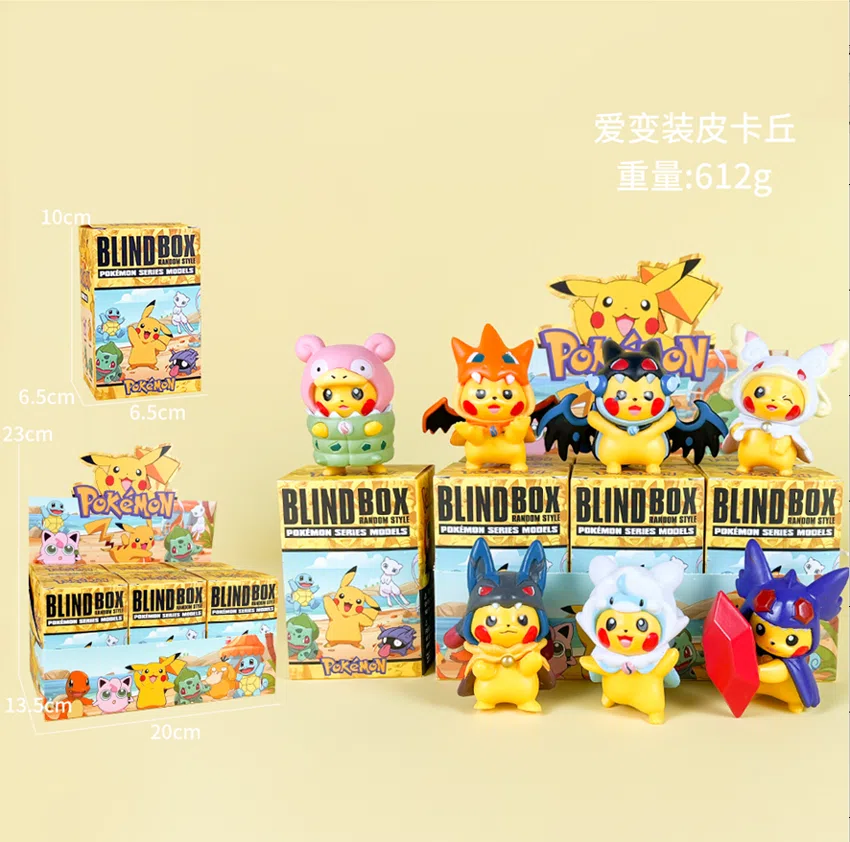 Pikachu Pokémon Figure Loves Costume Pikachu 7pcs