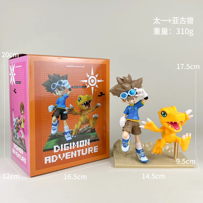 Pikachu Pokémon Figurines Tai + Agumon