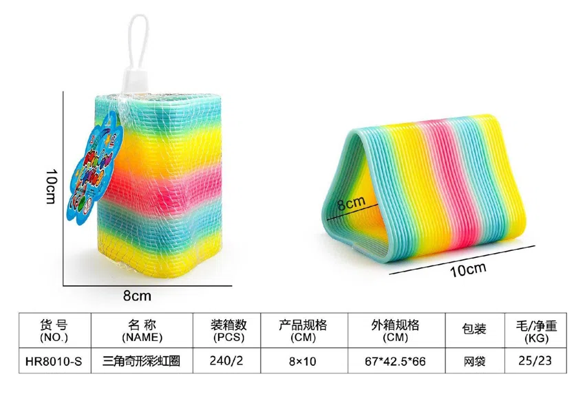 Triangle Strange-Shaped Rainbow Ring