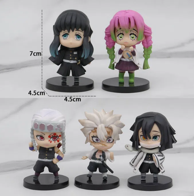 Demon Slayer Q-Version Standing Figures 5-Piece Set A [Premium Version] Exquisite Paint