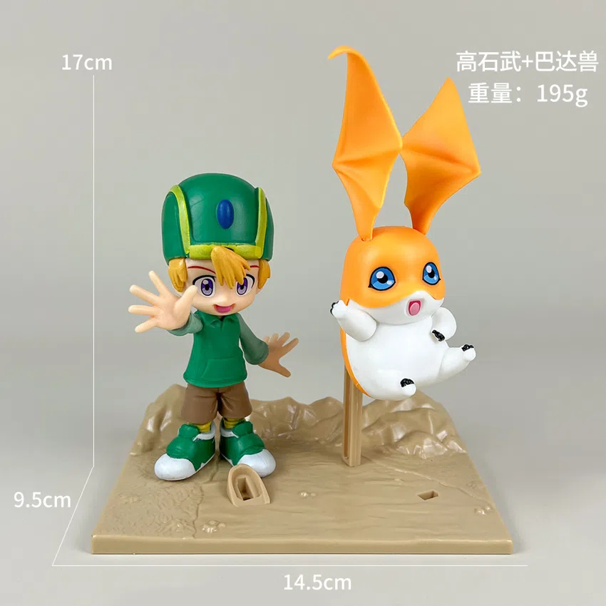 Pikachu Pokémon Figurines Takeshi + Greymon