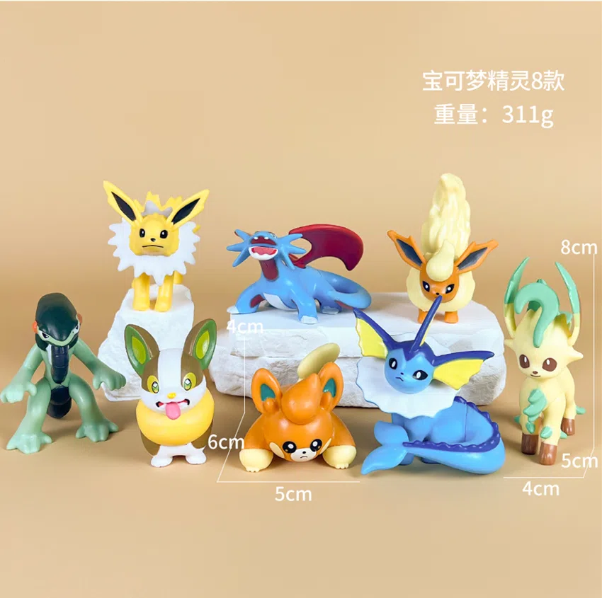 Pikachu Pokémon Figure Pokémon 8pcs