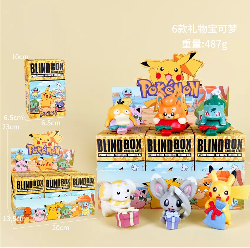 Pikachu Pokémon Figure Gift Pokémon 6pcs