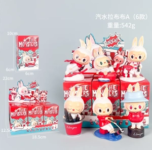 Labubu Figurine Soda Labubu 6 Pieces