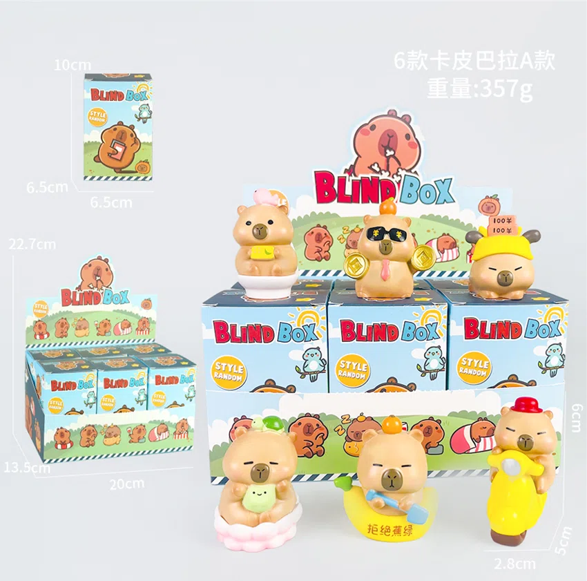 Capybara figure attracts fortune Capybara 6 models
