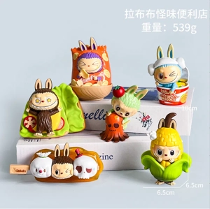 Labubu Figurine Labubu Weird Convenience Store 6 Pieces